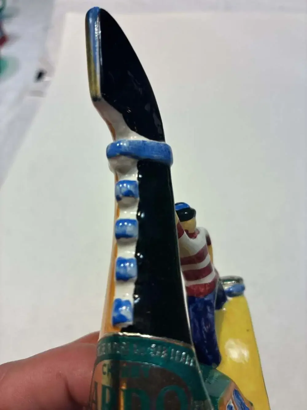 Vintage Girolamo Luxardo Ardo Cherry Wine Gondola Ceramic Decanter